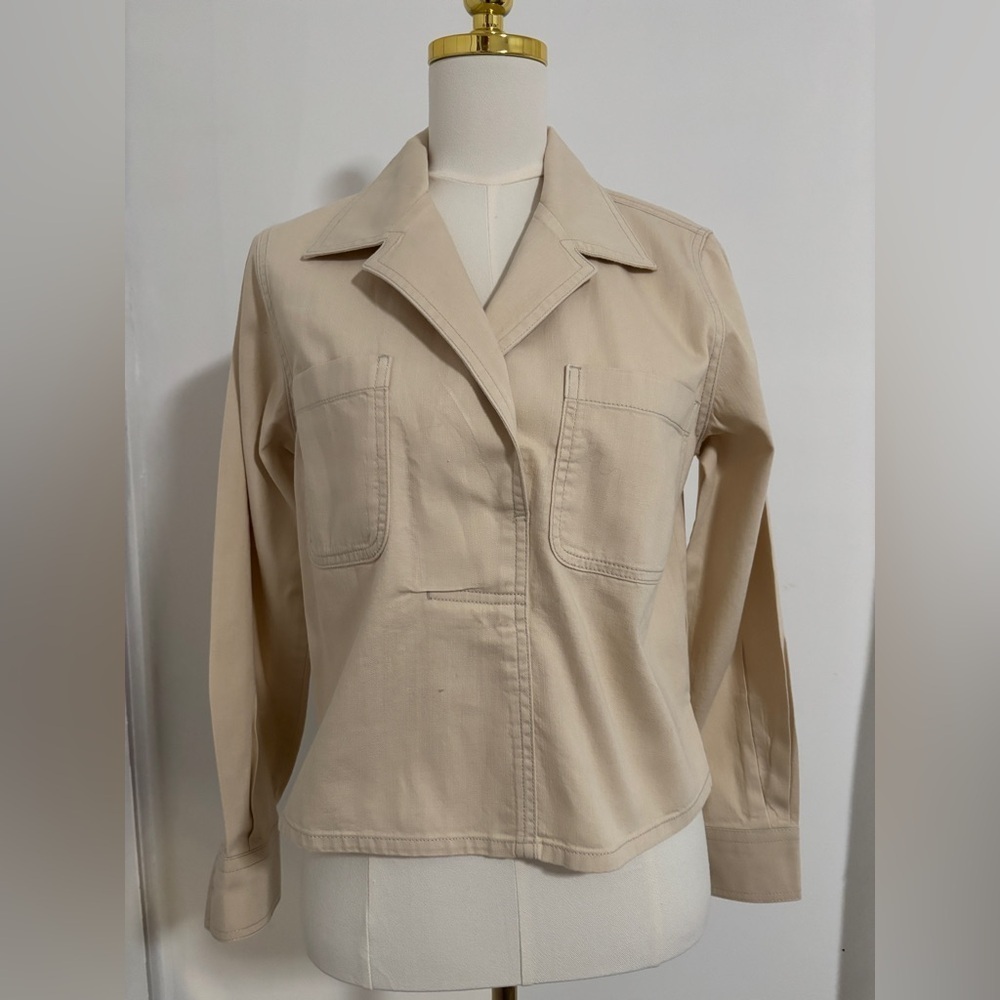 Banana Republic Tan/Beige Pullover Top Cotton Lightweight Neutral Medium Sku 17